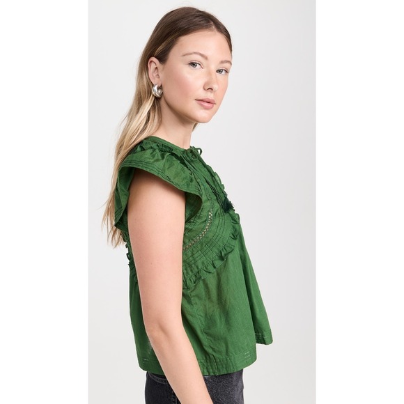 NWT Sea NY Renata Flutter Sleeve Top L - Picture 2 of 9